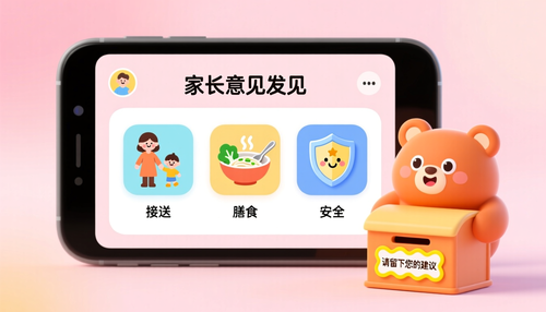 幼儿园家长意见箱教程：接送、膳食、安全一键反馈