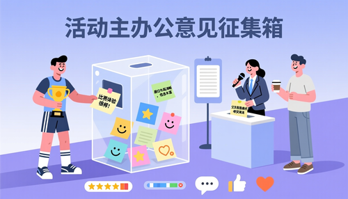 活动主办方意见征集箱：赛事、展会、沙龙满意度调查